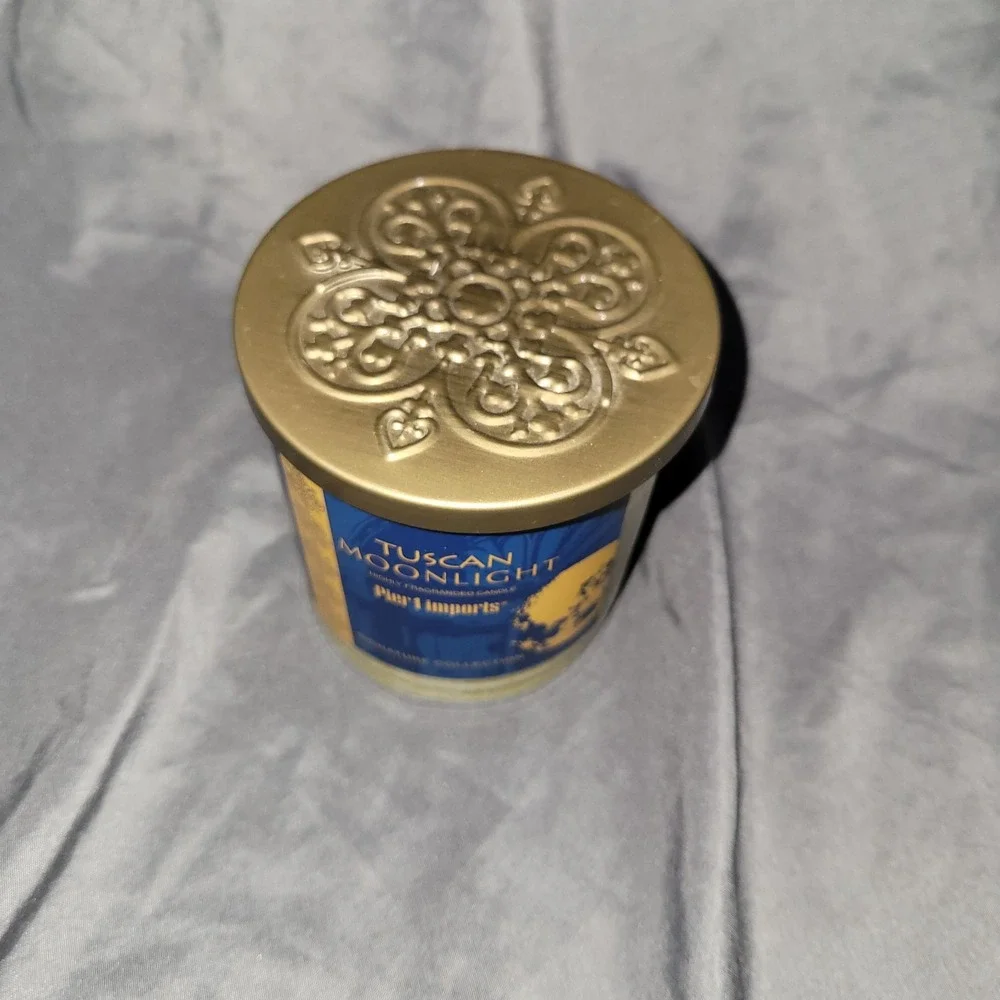Vintage Pier 1 Imports Tuscan Moonlight Candle Jar 4.75 oz RARE